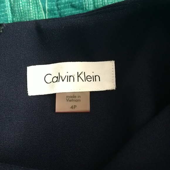Calvin Klein Navy Black and White Dress Sz 4P - Picture 5 of 5